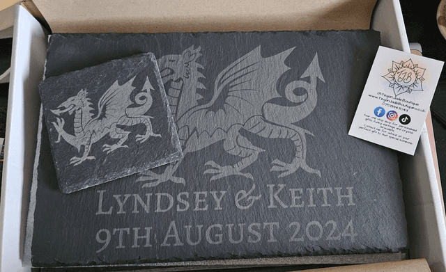 Welsh Slate Coasters “Customisable”